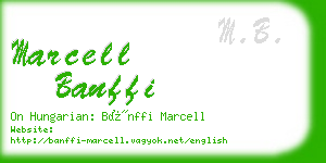 marcell banffi business card